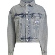 Calvin Klein Vintage Oversized Denim Jacket Blue Blue, Dam