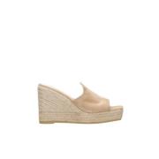 Espadrilles Klack Kamel Sandaler Brown, Dam