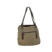 Gucci Vintage Pre-owned Canvas gucci-vskor Beige, Dam