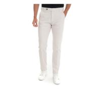 Berwich Slim Fit Chino Byxor med Kakeltryckt Foder Beige, Herr