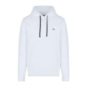 Emporio Armani Herrhoodie med mikrologo White, Herr