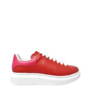 Alexander McQueen Oversized Sneakers Kvinnor Dubbelfärgad Italien Red,...