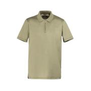 Moorer Slim Fit Cotton Polo Shirt Green, Herr