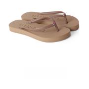 Busnel Sommar Strand Flip Flops Beige, Dam