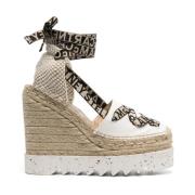 Stella McCartney Beige Canvas Kilklack Espadriller Beige, Dam