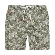 Kiton Grön Blommig Simboxershorts Green, Herr