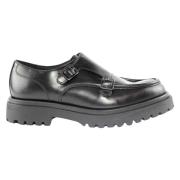 Marco Ferretti Svarta Läderloafers Black, Herr