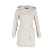 Moncler Pre-owned Pre-owned Polyester ytterklder White, Dam