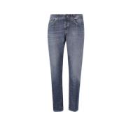 Dondup Slim Fit Blå Denim Jeans Blue, Herr