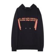 Lanvin Broderad Oversize Hoodie Black, Herr