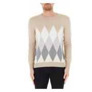 Ballantyne Ljus Nöt Juta Mellangrå Pullover Multicolor, Herr