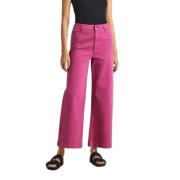 Pepe Jeans Vida Ben Culotte Byxor Pink, Dam