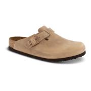 Birkenstock Mjuk Boston Sandal Bekväm Slip-In Stil Beige, Herr