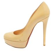 Christian Louboutin Pre-owned Pre-owned Laeder klackskor Beige, Dam