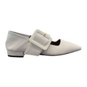 L'Autre Chose Ballerina Flats med Spänne White, Dam