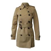 Burberry Vintage Pre-owned Polyester ytterklder Beige, Dam