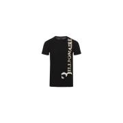 Billionaire Svart Bomull Logo Print T-shirt Black, Herr