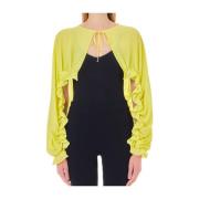 Liu Jo Rynkad Lemon Cream Blus Yellow, Dam