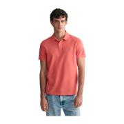 Gant Klassisk Bomullspolo Pink, Herr