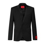 Hugo Boss Skräddarsydd Bi-Stretch Formell Blazer Black, Herr