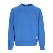 CAT Raglan Crewneck Sweatshirt Blue, Herr