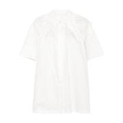 Jil Sander Vit Rynkkrage Skjorta White, Dam