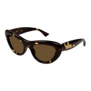 Bottega Veneta Bv1282S 002 Sunglasses Brown, Dam