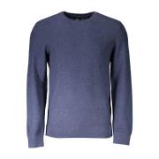 Dockers Blå Bomull Crew Neck Tröja Blue, Herr