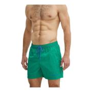 Tommy Jeans Broderad logga badshorts - Slim Fit Green, Herr