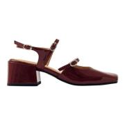 Alohas Burgundy Läderpumps Red, Dam