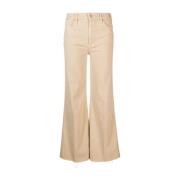 Mother Wide Trousers Beige, Dam