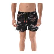 Diesel Tryckta Badshorts Multicolor, Herr