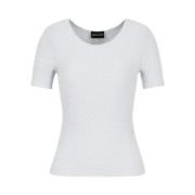 Emporio Armani Kortärmad ASV jersey White, Dam