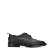 Thom Browne Svarta platta skor Elegant stil Black, Herr