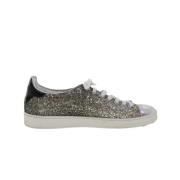 Louis Vuitton Vintage Pre-owned Laeder sneakers Gray, Dam