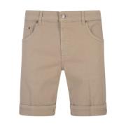 Dondup Brun Bermuda Shorts Regular Fit Brown, Herr