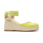 Castañer Gula Canvas Kil Sandaler Yellow, Dam