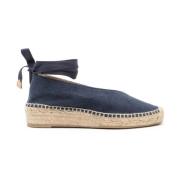 Castañer Blå Canvas Slip-On Jute Sole Skor Blue, Dam