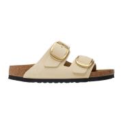 Birkenstock Arizona Nubuck Sandal i Ecru Beige, Dam