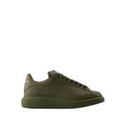 Alexander McQueen Khaki Läder Oversized Sneakers Green, Herr