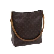 Louis Vuitton Vintage Pre-owned Belagd canvas handvskor Brown, Dam