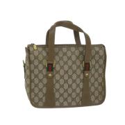 Gucci Vintage Pre-owned Canvas handvskor Beige, Dam