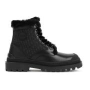 Dior Svarta Läder Ankelboots Black, Herr