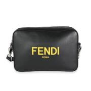 Fendi Vintage Pre-owned Laeder kuvertvskor Black, Dam