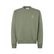 Samsøe Samsøe Ekologisk Bomull Crew Neck Sweatshirt Green, Herr