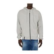 Richmond Elegant Grå Zip Hoodie Gray, Herr