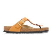 Birkenstock Orange Gizeh Sandaler Orange, Dam