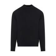 Jil Sander Svart Bomullsweatshirt Black, Herr