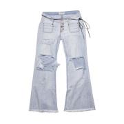 One Teaspoon Vintage Flare Denim Jeans Blue, Dam