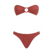 Hunza G Metallic Rosewood Bikini Pink, Dam